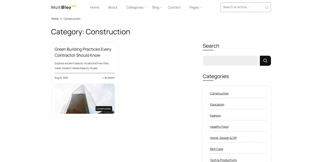 Multi Blog Hub
