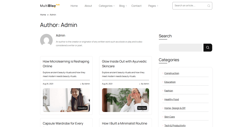 Multi Blog Hub